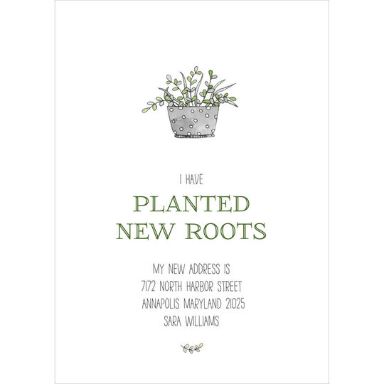 Planted New Roots Moving Announcements